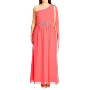 Coral Beaded Maxi by City Chic